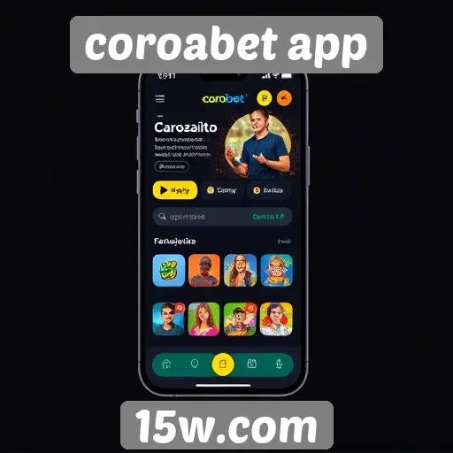 Evolução do design do coroabet app