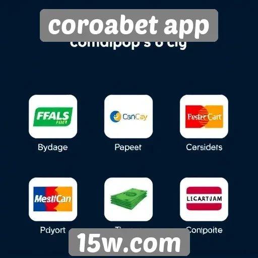 Métodos de pagamento disponíveis no coroabet app